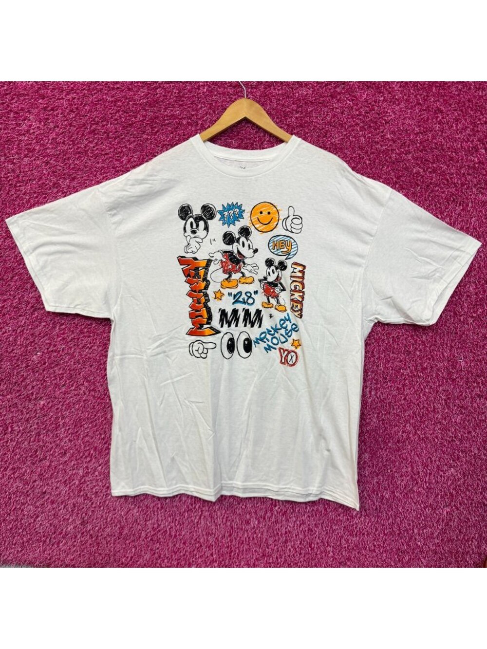 Mickey Mouse 90's style Graffitti T-shirt size 2XL